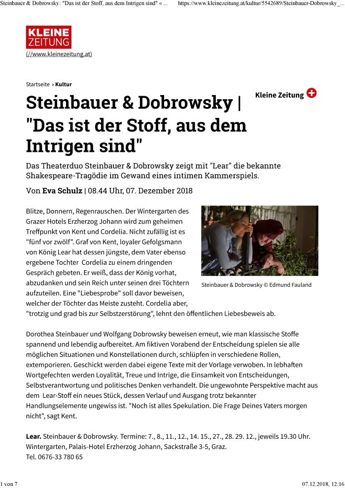 Lear KleineZeitung web